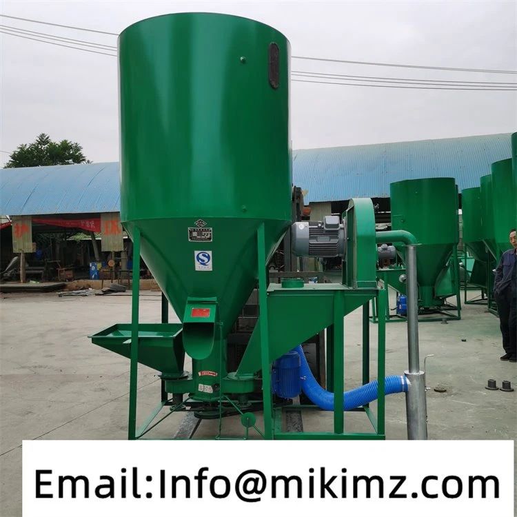 Manual animal feed mixer and provide horizontal feed mixer design