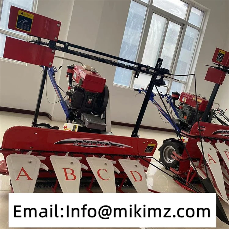 Mini Rice Combine Harvester Reaper Binder Machine 